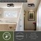 Vaxcel Pratt 2-Light Cage Flush Mount Ceiling Light, Matte Black, Industrial Farmhouse, 13-In. C0362 - alternate 6