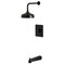 Kingston Brass Single-Handle Pressure Balanced Tub and Shower Faucet, Matte Black KB6340AL - alternate 1