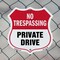 Signmission No Trespassing Shield Sign Private Drive, 6 Inch X 6 Inch, Plastic Sign SHI-P-6-408 - alternate 5