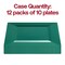 Smarty Had A Party 6.5" Hunter Green Square Plastic Cake Plates (120 Plates), 120PK 9916-CASE - alternate 8