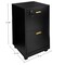 Lavish Home 2 Drawer Wood File Cabinet Filing Cabinet with Lock Rolling File Cabinet for Under Desk Storage 80-FC-4-BLK - alternate 11