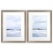 Homeroots Set Of Two Cirrus Cloud Beach Silver Framed Print Wall Art, 2PK 521557 - alternate 1