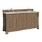James Martin Vanities Brookfield 72" Double Vanity, Pecan, w/ 3 CM Siberian Silestone Top w/FreePower Wireless Charger 547-V72-PCN-FSFR - alternate 8