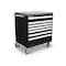 Tekton Rolling Tool Cabinet, 7 Drawer, Black, Steel, 36 in W x 27 in D x 41-1/2 in H OCL33100SST - alternate 1