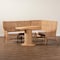 Bali & Pari Nantai Bohemian Light Honey Rattan 3-Piece Dining Nook Set 258-14180-14181-14154-ZORO - alternate 10