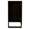 Homeroots 18" Black Wood Floating Single Door Bathroom Vanity And Medicine Cabinet With Mirror 543600 - alternate 5