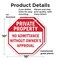Signmission Private Property No Admittance With, 10 inch X 10 inch, Plastic Sign, 2PK OC-P-2PACK-10-145 - alternate 5