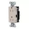 Hubbell Wiring Device-Kellems Straight Blade Receptacle, 5-15R, 15 A, 125V AC, 2 Pole, 3 Wire, Surface Mount, Grounded HBL2152STLA - alternate 3