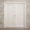 Sartodoors Sliding French Double Pocket Doors 48 x 84 inches, Ego 5006 Painted White Oak, Kit Rail Hardware ,  EGO5006DP-PWO-4884 - alternate 5