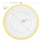 Smarty Had A Party 13" Clear with Gold Rim Round Disposable Plastic Charger Plates, 60PK 2710CLG-CASE - alternate 9