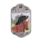 Homeroots 13" X 8" Gray Black And Brown Horse Welcome Resin Wall Decor 405121 - alternate 1