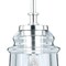 Vaxcel Toledo Satin Nickel Industrial Jar Mini Pendant Ceiling Light Clear Glass P0210 - alternate 8