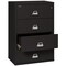 Fireking 31-15/16" W 4 Drawer Fire-Resistant Lateral File Cabinet, Black, Letter/Legal 4-3822-CBL - alternate 2