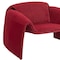 Homeroots 40" Red Velvet Contemporary Arm Chair 572304 - alternate 8