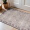 World Rug Gallery Gray Flatweave Rug - Washable Vintage Style, Neutral for Any Room 2 ft x 3 ft WR173GRAY2X3 - alternate 1