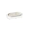 Homeroots 7in White And Gold Resin Handmade Oval Trinket Tray 723724 - alternate 4