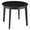 Homeroots 36" Black Rounded Dining Table 544274 - alternate 7