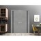 Sartodoors Modern Double Pocket Doors, Planum 0011 Concrete and Aluminum Strips, Kit Trims Rail Hardware, Soli PLANUM0011DP-BTN-3684 - alternate 1
