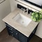 James Martin Vanities Brittany 30" Single Vanity, Black Onyx, w/ 3 CM Tajnar Eclos Top 650-V30-BKO-3TJR - alternate 4