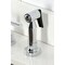 Kingston Brass Double-Handle Widespread Kitchen Faucet with Knurled Handle and Brass Sprayer, Polished Chrome KS8721KNLBS - alternate 6