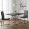 Homeroots 48" Taupe And Silver Metal Dining Table 332591 - alternate 4