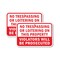 Signmission No Trespassing Or Loitering On This Property Violators , 18'' X 24'', Heavy Gauge Aluminum, 2PK A-1824-2PACK-2778 - alternate 1