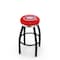 Holland Bar Stool Co 36" Blk Wrinkle Montreal Canadiens Swivel Bar Stool, Chrome Ring L8B2C36MonCan - alternate 1