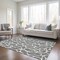 Homeroots 10' X 14' Gray And Ivory Geometric Washable Indoor Outdoor Area Rug 599291 - alternate 7
