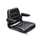 Uni Pro 142 Seat Top Assembly, With Armrests, Black Vinyl 8546 - alternate 8