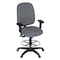 Regency Comfort Series High-Back Multifunctional Fabric Computer Task Chair with Adjustable Arms - Blue 125-DK-GY - alternate 1