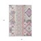 Homeroots 8' X 10' Pink Gray And Ivory Aztec Washable Indoor Outdoor Area Rug 598493 - alternate 7