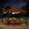 Sunjoy 11ft. x 11 ft. 2-tone Bronze Bamboo Steel Gazebo with 2-tier Hip Roof A101011900 - alternate 9