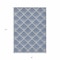 Homeroots 8' X 10' Navy Blue Gray And Ivory Geometric Washable Indoor Outdoor Area Rug 594728 - alternate 7