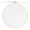 Smarty Had A Party Clear with Gold Rim Organic Round Plastic Dinnerware Value Set, 240PK 930CLGVP-CASE - alternate 10