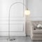 Jonathan Y Nora 71" Coastal Vintage Iron LED Floor Lamp, Nickel/White JYL3089B - alternate 10