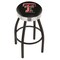 Holland Bar Stool Co 30" Blk Wrinkle Texas Tech Swivel Bar Stool, Chrome Ring L8B3C30TXTech - alternate 1