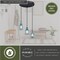 Vaxcel Millie 3L Bronze Farmhouse Jar Pendant Chandelier Ceiling Light Fixture Blue Glass P0249 - alternate 8