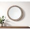 Homeroots 28" Brown Round Wood Framed Accent Mirror 376408 - alternate 7