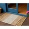 Homeroots 3' X 5' Orange Beige And Ivory Geometric Washable Indoor Outdoor Area Rug 613861 - alternate 1