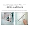 Fab Glass And Mirror Matte Black Shower Squeegee for Glass Doors with Adhesive Hooks, Squeegee for Shower Glass, Cle SQGE-MB - alternate 6