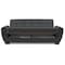 Homeroots 93" Dark Gray Chenille Sleeper Sofa And Toss Pillows With Brown Legs 607079 - alternate 7