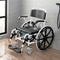 Vevor Shower Wheelchair 17.5in Al Alloy Commode Bathroom Wheelchair for Disabled HFK-3301-24 - alternate 6