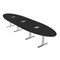 Skutchi Designs 16ft Oval Conference Table With Power | Harmony Series | 14 Person Meeting Room Table HAR-OVL-48X192-T-U999ST19-ESIL - alternate 1