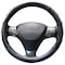 Dash Designs Comfort Grips Contourz Pro Grip Leather 13.5in - 14.5in Steering Wheel Cover - Black / Blue 3401BL - alternate 1