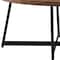 Homeroots 24" Brown and Black Wood And Metal Oval Frame Coffee Table 370464 - alternate 7