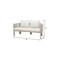 Homeroots 59" Beige Polypropylene Sofa 667649 - alternate 8