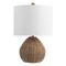 Jonathan Y Kona 20.5" Bohemian Classic Rattan/Iron LED Table Lamp, Brown/Brass Gold JYL8029A - alternate 7