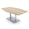 Skutchi Designs Hexagon Conference Table With Power, 48 in W, 72 in L, Brown HAR-HEX.IR-48X72-DOU-K525-NA - alternate 1
