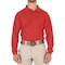 First Tactical PERFORMANCE POLO LONG SLEEVE, 100% Polyester, Button, 1 Pocket(s), Red, L 111503 - alternate 1