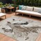 Homeroots 8' X 10' Ivory And Gray Horse Washable Indoor Outdoor Area Rug 618688 - alternate 1